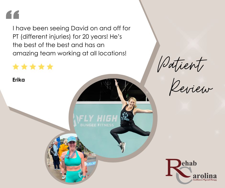 ⭐ Patient Review Spotlight! ⭐

We’re grateful for the trust our patients place in us every day.

 #RehabCarolina #charlestonsc #localbusiness  #reviews #PhysicalTherapy #movements #physicaltherapist #movebetterfeelbetter